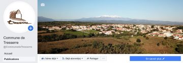 Capture d'écran de la page Facebook (version classique) de la commune de Tresserre (66300)