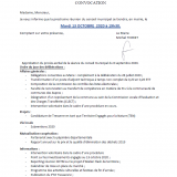 Convocation au conseil municipal