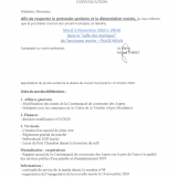 Convocation conseil municipal Tresserre