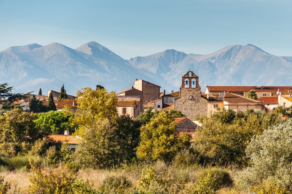 Tresserre et le Canigou. Photo prise depuis le Coll de Rousse par Darren Rigby