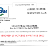 SAUR coupure d'eau