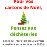 Communication cartons de Noël