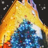 Église de Tresserre et sapin 2021