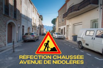 Travaux avenue de Nidolères