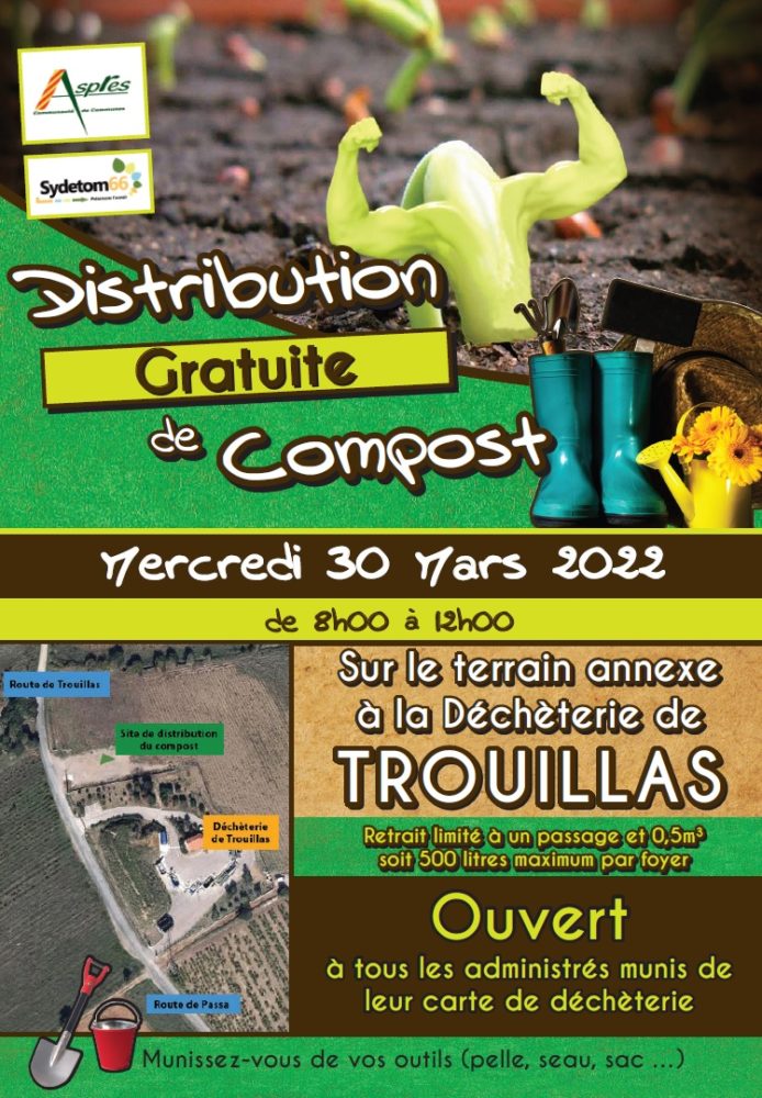 Distribution de compost