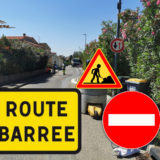 route barrée -avenue de Nidolères