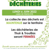 information déchèteries lundi de Pentecôte