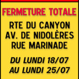 Fermeture pour travaux