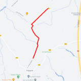 Nouveau tracé de la route communale 3 entre Tresserre et Villemolaque