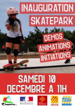 Affiche de l'inauguration du Skatepark de Tresserre