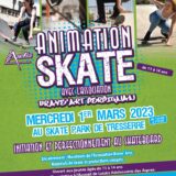 Animation au skatepark de Tresserre le 1er mars 2023 de 15h à 17h