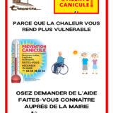 Canicule - faites-vous connaître !