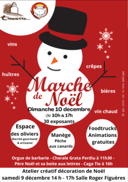 Flyer Marché de Noël Tresserre 2023