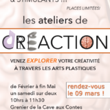 L’atelier de Cré-Action aura lieu le samedi 09 mars. Rendez-vous à la Cave aux Contes à 10h !