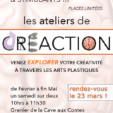 L’atelier de Cré-Action aura lieu le samedi 23 mars. Rendez-vous à la Cave aux Contes à 10h !