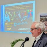 Michel Thiriet Maire de Tresserre lors de la cérémonie des vœux du maire 2024
