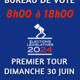 Premier tour des élections législatives 2024. Horaires du bureau de vote à Tresserre