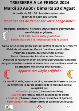 Affiche "Tressera a l Fresca"