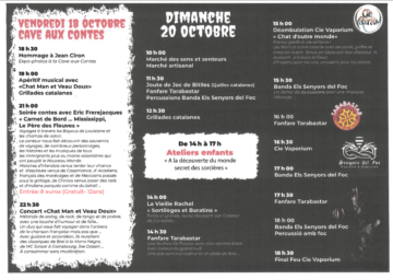 Programme de la Fête des Sorcières 2024 à Tresserre (verso)