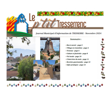 La Une du P'tit Tresserrenc novembre 2024