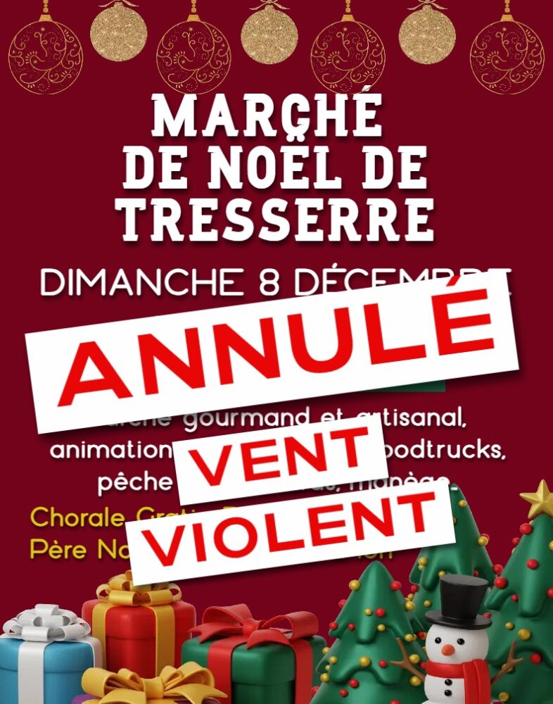 Marché de Noël annulé