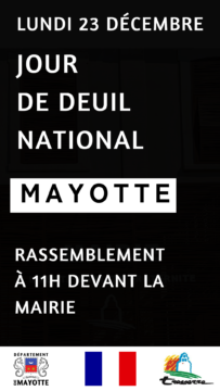 Hommage aux victimes de Mayotte