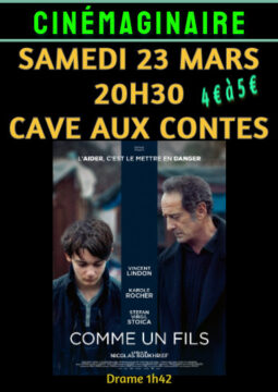 Affiche du film "La fille d'un grand amour" en avant-première.