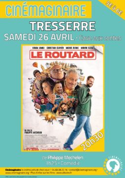 Affiche cinémaginaire à Tresserre : samedi 26 avril à 20h30 Le Routard