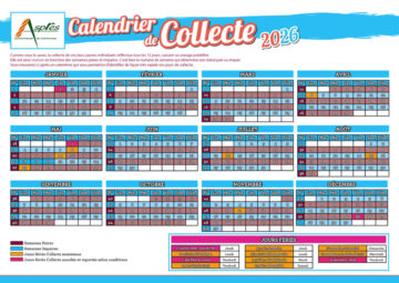 Calendrier de collecte des déchets (Aspres, Tresserre...) 2026